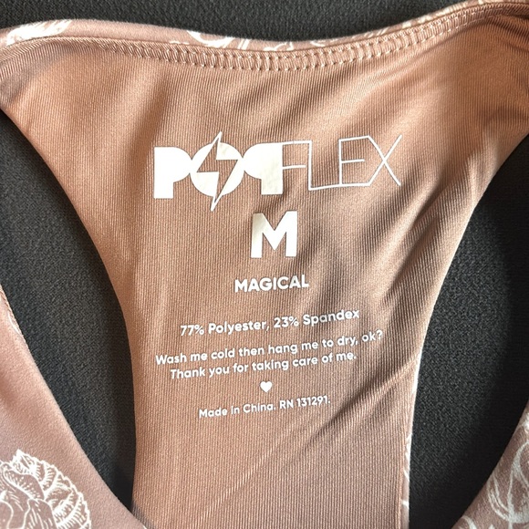 PopFlex Botanical Blossoms crop bra - Picture 2 of 3